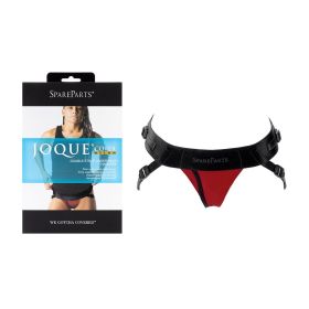 SpareParts Joque Cover Underwear Harness (Option: Red (Double Strap) Size B Nylon)