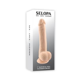 Selopa Natural Feel Flexskin Bendable Dildo with Moving Material 7 in (Option: Light)