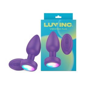 Luv Inc Pr17: Vibrating Plug with Remote (Option: Purple)