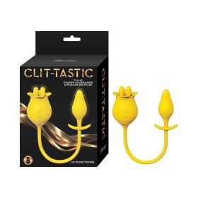 Clit (Option: Tastic Tulip Finger Massager & Pleasure Plug Yellow)