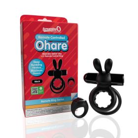 Screaming O Remote Controlled Ohare Vibrating Ring (Option: Black)