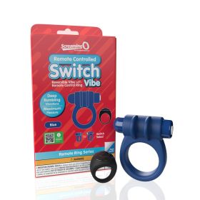 Screaming O Remote Controlled Switch Vibrating Ring (Option: Blue)