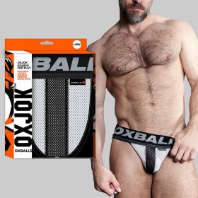 Oxballs Oxjok Airmesh Swagger Slider Strap Jock Ice White (Option: L)
