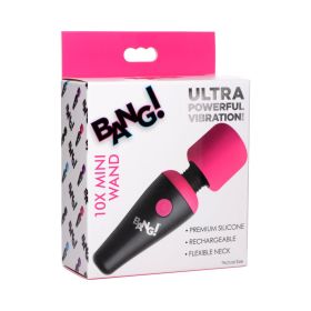 BANG! 10X Vibrating Mini Silicone Wand (Option: Pink)