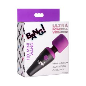 BANG! 10X Vibrating Mini Silicone Wand (Option: Purple)