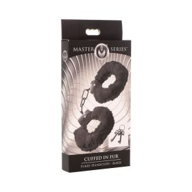Master Series Cuffed in Fur Furry Handcuffs (Option: Black)