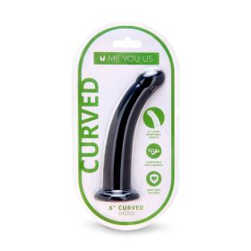Me You Us 6 in. Curved Silicone Dildo (Option: Black)