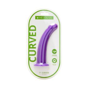 Me You Us 7 in. Curved Silicone Dildo (Option: Purple)