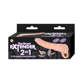 The Great Extender 2 In 1 Extender & Masturbator (Option: 9 in.)