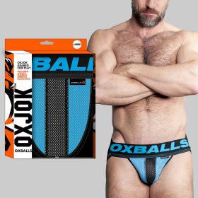 Oxballs Oxjok Airmesh Swagger Slider Strap Jock Sky Blue (Option: XL)