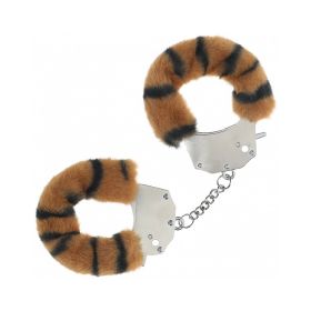 Ouch! Heavy Duty Fluffy Handcuffs (Option: Tiger)
