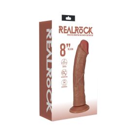 RealRock 8 in. Vibrating Cock Regular Curved (Option: Tan)