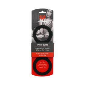 SEI MIO Handi (Option: Cuffs Large Super Strong Silicone Restraint Cuffs)