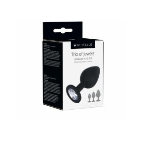 Me You Us Trio of Jewels 3 Piece Training Plug Set (Option: Black)