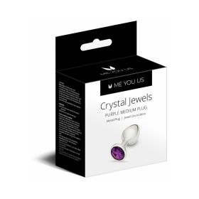 Me You Us Crystal Jewels Metal Plug (Option: Purple Medium)