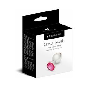 Me You Us Crystal Jewels Metal Plug (Option: Pink Large)