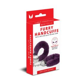 Me You Us Furry Handcuffs (Option: Purple)
