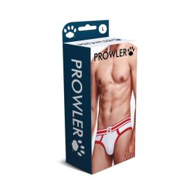 Prowler Brief White/Red (Option: L)