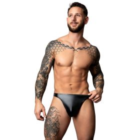 Male Power Liquid Onyx 2.0 Thong (Option: Black L/XL)