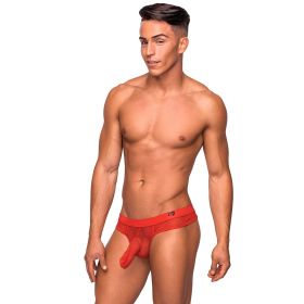 Male Power The Matchmaker Hose Thong (Option: Red S/M)