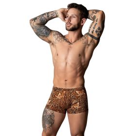 Male Power The Ultimate Duo CRB Pouch Short & Black Cock Ring Animal (Option: S)