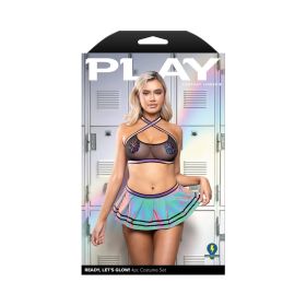 Fantasy Lingerie Play Ready  Let''s Glow! 5 Piece Costume Set (Option: L/XL)