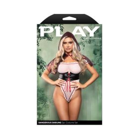 Fantasy Lingerie Play Dangerous Darling 3 Piece Costume Set (Option: M/L)