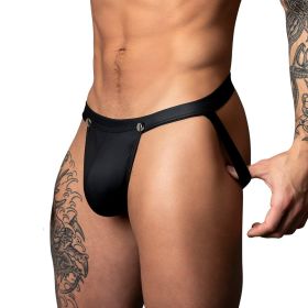 Male Power Oh Snap! Snap off Thong (Option: Black S/M)