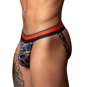Male Power Soo Cumfy Jock (Option: Navy/Orange S/M)