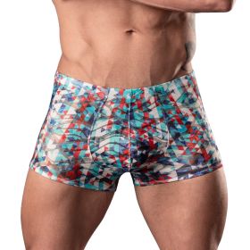 Male Power Your Lace Or Mine Pouch Short Geometric (Option: S)