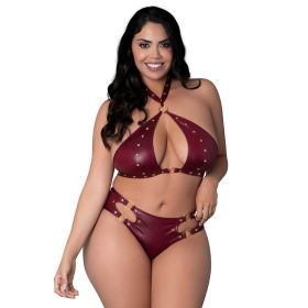 Lust Fetish Juno Burgundy (Option: Queen Size)