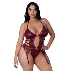 Lust Fetish Kira Burgundy (Option: Queen Size)