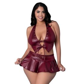Lust Fetish Seraphina Burgundy (Option: Queen Size)