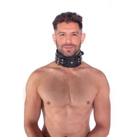 Prowler RED Leather Lockable Collar (Option: S/M)