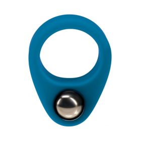 LEVELZ Liquid Silicone Single Weighted Ball Cock Ring (Option: Teal)