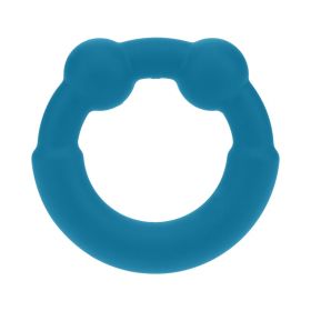 LEVELZ Metal & Silicone Cock Ring (Option: Teal)