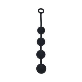 LEVELZ Round Silicone Anal Balls (Option: XLarge 50 mm Black)