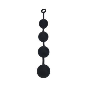 LEVELZ Round Silicone Anal Balls (Option: XXLarge 60 mm Black)