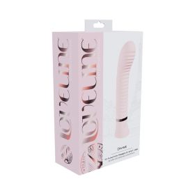 Loveline Divine Rechargeable Silicone Ribbed G Spot Vibrator (Option: Pink)