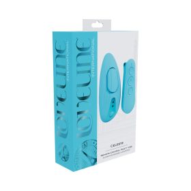 Loveline Celeste Rechargeable Silicone Remote Control Panty Vibrator (Option: Blue)