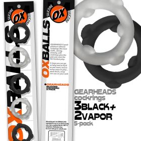 Oxballs Gearheads 5 Pack Spinner Rings (Option: Black/Vapor)