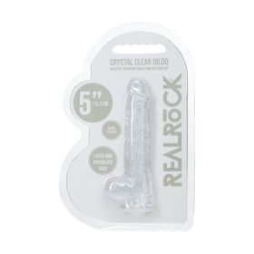 RealRock Realistic 5 in. Dildo with Balls (Option: Clear)