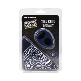 Rock Solid The Code Silicone c ring  with Bandana (Option: Navy Blue/Black)