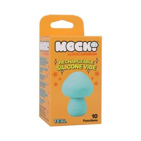 Mochi Mushroom Rechargeable Silicone Vibe (Option: Teal)