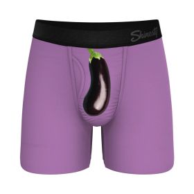 Shinesty The Double Entendre Eggplant Ball Hammock Pouch Underwear with Fly (Option: 2XL)