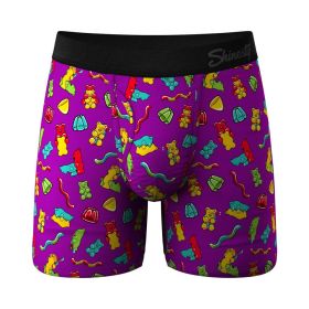 Shinesty The Naughty Bears Gummy Bear Ball Hammock Pouch Underwear with Fly (Option: XL)