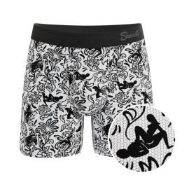 Shinesty The Racy & Lacy Provocative Lace Ball Hammock Pouch Underwear with Fly (Option: 2XL)