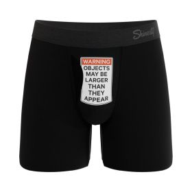 Shinesty The Rear View Size Warning Ball Hammock Pouch Underwear (Option: L)