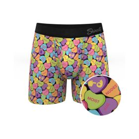 Shinesty The Candy Crush Candy Hearts Ball Hammock Pouch Underwear with Fly (Option: M)