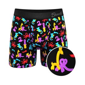 Shinesty The Knot Tonights Balloon Animal Ball Hammock Pouch Underwear with Fly (Option: S)
